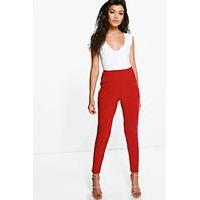 Scuba Super Stretch Skinny Trousers - berry