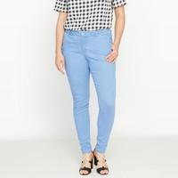 Scalloped Pocket Slim Fit Stretch Trousers