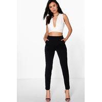 scuba super stretch skinny trousers black