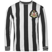 score draw retro newcastle united 1970 home shirt mens