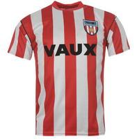 score draw retro sunderland afc 1990 home shirt mens