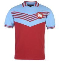 Score Draw Retro West Ham United 1976 Home Shirt Mens