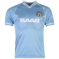 Score Draw Manchester City 1982 Home Football Shirt Mens