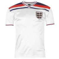 score draw retro england 1982 home shirt mens