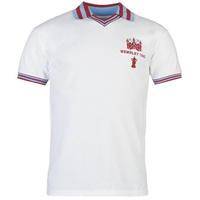 Score Draw Retro West Ham United 1980 FA Cup Final Shirt Mens