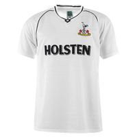 score draw retro tottenham hotspur 1991 home shirt mens