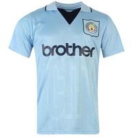 Score Draw Retro Manchester City 1996 Home Shirt Mens