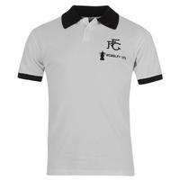 score draw retro fulham 1975 home shirt mens