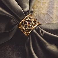 Scrollwork Scarf Ring