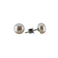 Schoeffel White Gold Pearl Stud Earrings 7-8mm
