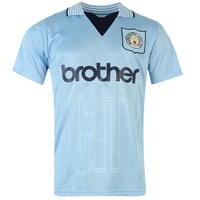 Score Draw Retro Manchester City 1996 Home Shirt Mens