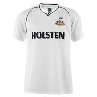 score draw retro tottenham hotspur 1991 home shirt mens