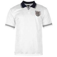 score draw retro england 1990 home shirt mens