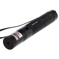 SD-301 Green/Red Laser Pointer with Battery and Charger (1x18650, Black)