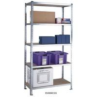 sd galvanised shelving 5 chipboard shelves 1981h x 900w x 300d