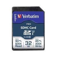 SDHC card 32 GB Verbatim PRO Class 10 UHS-I, Class 10
