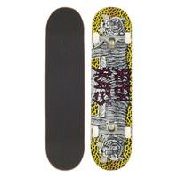 seven skate sevdektige skateboard 78 inches grey yellow tiger motif