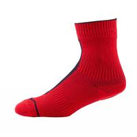 sealskinz road thin ankle sock with hydrostop redblack
