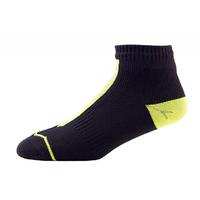 SealSkinz Road Thin Socklet Charcoal/Yellow