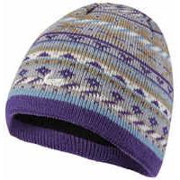 sealskinz jacquard waterproof beanie greypurple