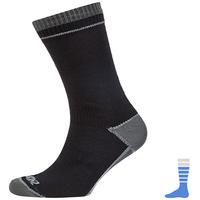 SealSkinz Thin Mid Length Sock Black/Grey Albatross