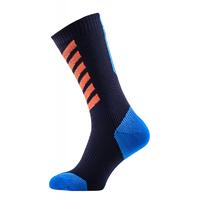 SealSkinz MTB Mid Hydrostop Sock Black/Blue/Orange