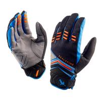 SealSkinz Dragon Eye MTB Gloves Black/Blue/Orange