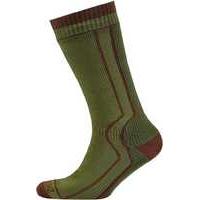 SealSkinz Trekking Socks Green/Brown