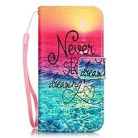 Sea Pattern Material PU Card Holder Leather for iPhone 7 7 Plus 6s 6 Plus SE 5s 5 5C 4S