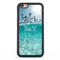 Seaside views Pattern Design Metal CoatedTPU Frame Back Case for iPhone 7 7 Plus 6s 6 Plus SE 5s 5c 5 4s 4