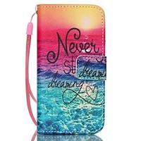 Sea Pattern PU Leather Material Flip Card Phone Case for iPhone 5C