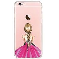 Sexy Lady Pattern TPU Soft Ultra-thin Back Cover Case Cover For Apple iPhone 6 Plus / iPhone 6s/6 / iPhone 5s/5