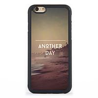 seaside day pattern design metal coatedtpu frame back case for iphone  ...