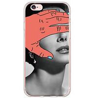 Sexy Lady Pattern TPU Ultra-thin Translucent Soft Back Cover for Apple iPhone 6s Plus/6 Plus/ 6s/6/ SE/5s/5