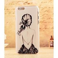Sexy Girl Lady Plastic Hard Back Cover for iPhone 6s / iPhone 6