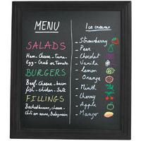 Securit 400X500mm Wall-Mounted Chalk Board Black