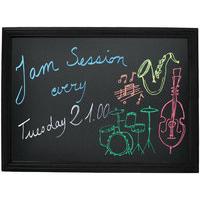 Securit 600X800mm Wall-Mounted Chalk Board Black