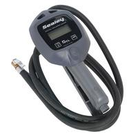 sealey sa394 digital tyre inflator with clip on connector