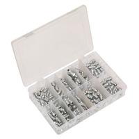 Sealey AB009GN Grease Nipple Assortment 130pc - Metric, BSP & UNF