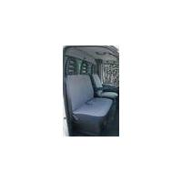 Seat cover for transporters and vans, grey, 2 pieces