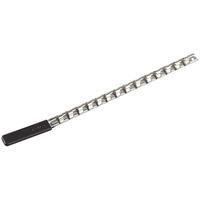 sealey ak3814 socket retaining rail with 14 clips 38sq drive