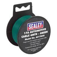 Sealey AC1704G Automotive Cable 17A 4mtr Green