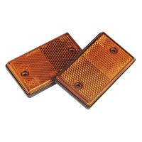 Sealey TB25 Reflex Reflector Amber Oblong Pack of 2