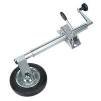 sealey tb371 jockey wheel and clamp 35mm 150mm solid wheel