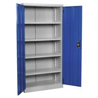 sealey apiccombof4 cabinet industrial 5 shelf 1800mm