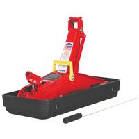 Sealey 1100CXD Trolley Jack 2 Tonne Short Chassis With Storage Case