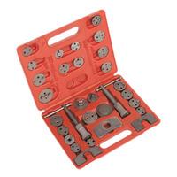 sealey vs0285 brake piston wind back tool kit 30pc