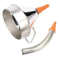 Sealey FM20F Funnel Metal with Flexi Spout and Filter 200mm