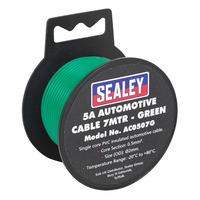 sealey ac0507g automotive cable 5a 7mtr green