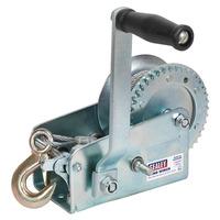 sealey gwc2000m geared hand winch 900kg capacity with cable